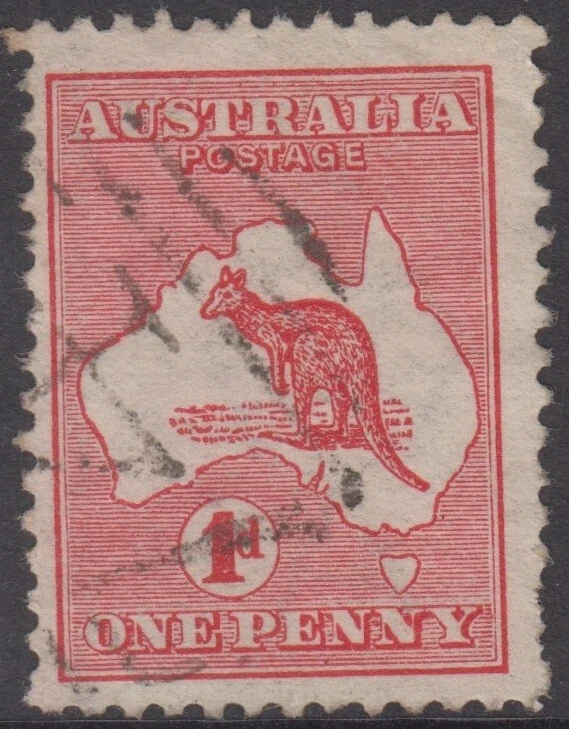 Very Scarce Victoria Barred Numeral postmark 744 Geelong East on 1d kangaroo - Image 2 of 3