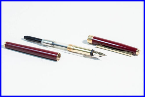 Caran d'Ache 585 Montblanc F aile neuf dans sa boîte rouge foncé laque boutiques Chine CHRISTIAN DIOR