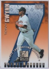 TONY GWYNN: 1998 DONRUSS ELITE PRIME NUMBERS INSERT CARD #7b (104/372)