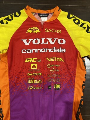 VOLVO Cannondale Made In USA Vintage Mens Cycling Jersey Size L | eBay