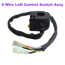 8 Wire Left Control Switch Assy For 50cc-125cc Kazuma Taotao Sunl ATV Quad Parts