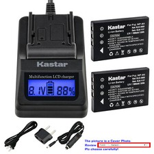 Kastar Battery LCD Fast Charger for TOSHIBA PDR-BT3 PDR-5300 PDR-T20 PDR-T30