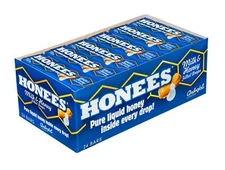 Honees Milk & Honey Cough Drops - 1.5oz Bar, Pack of 24 Milk & Honey-Filled