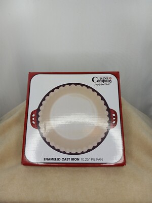 Cuisine Company Enameled Cast Iron Pie Pan Baking
