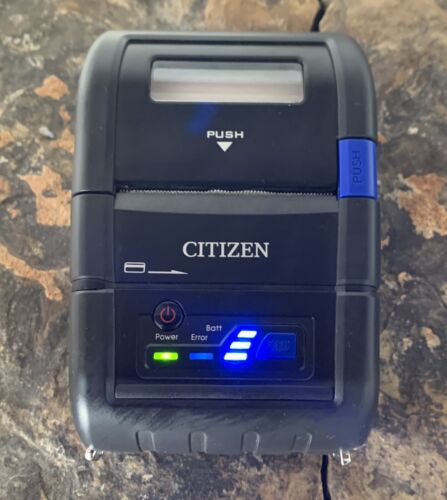 Imprimante de réception thermique mobile robuste Citizen CMP-20BT. Utilisé. Chargeur inclus - Photo 1/17