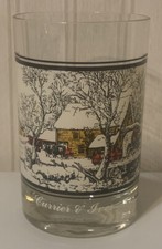 Vintage 1978 Arby&rsquo;s Currier & Ives Frozen Up Glass