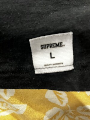 Supreme Arena Top Long Sleeve Shirt Sz M Black Red SS15 Rare Surf