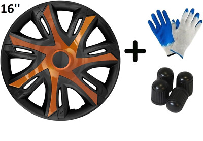 Radkappen Radzierblenden Bicolor Copper Schwarz Satz 4x NRM 16'' N-Power | 3667