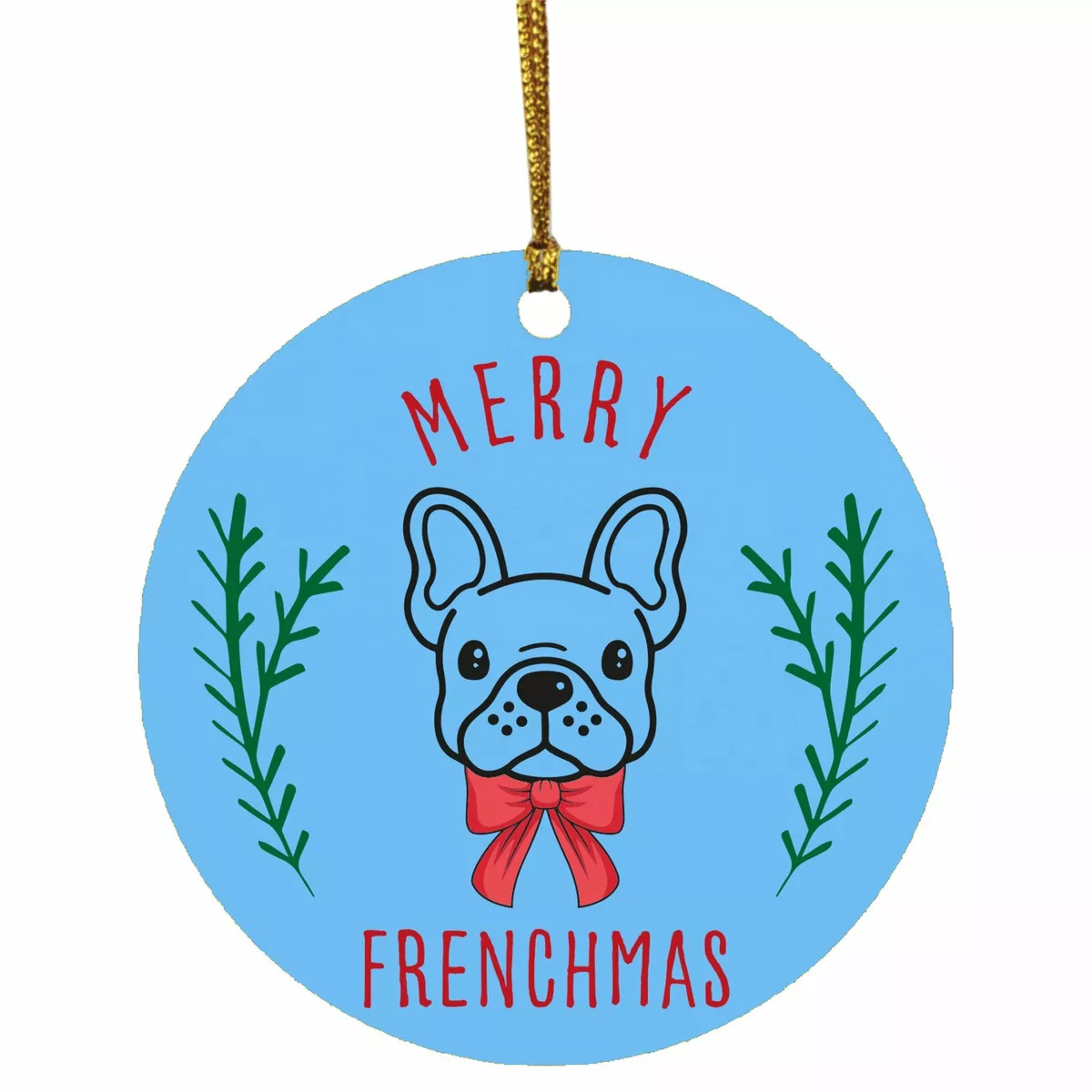 Bulldog christmas store decorations