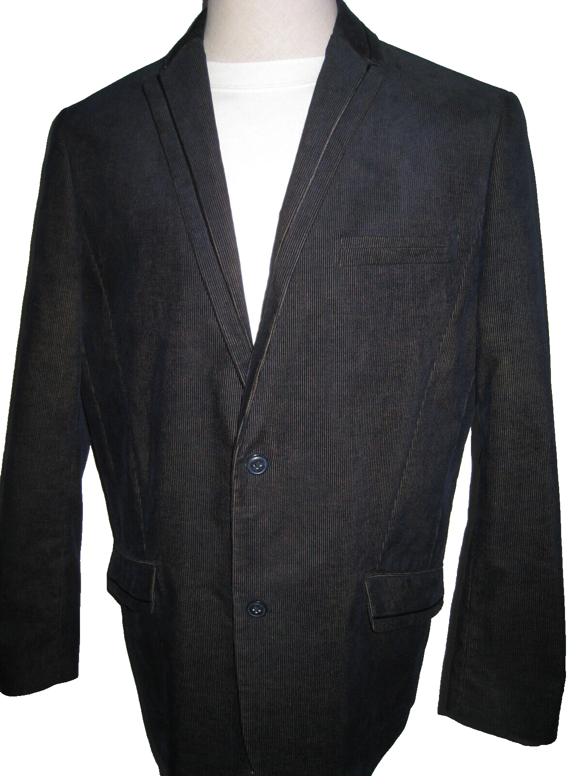 INC INTERNATIONAL CONCEPTS NAVY BLUE CORDUROY BLAZER MEN'S XL HOT FREE S/H