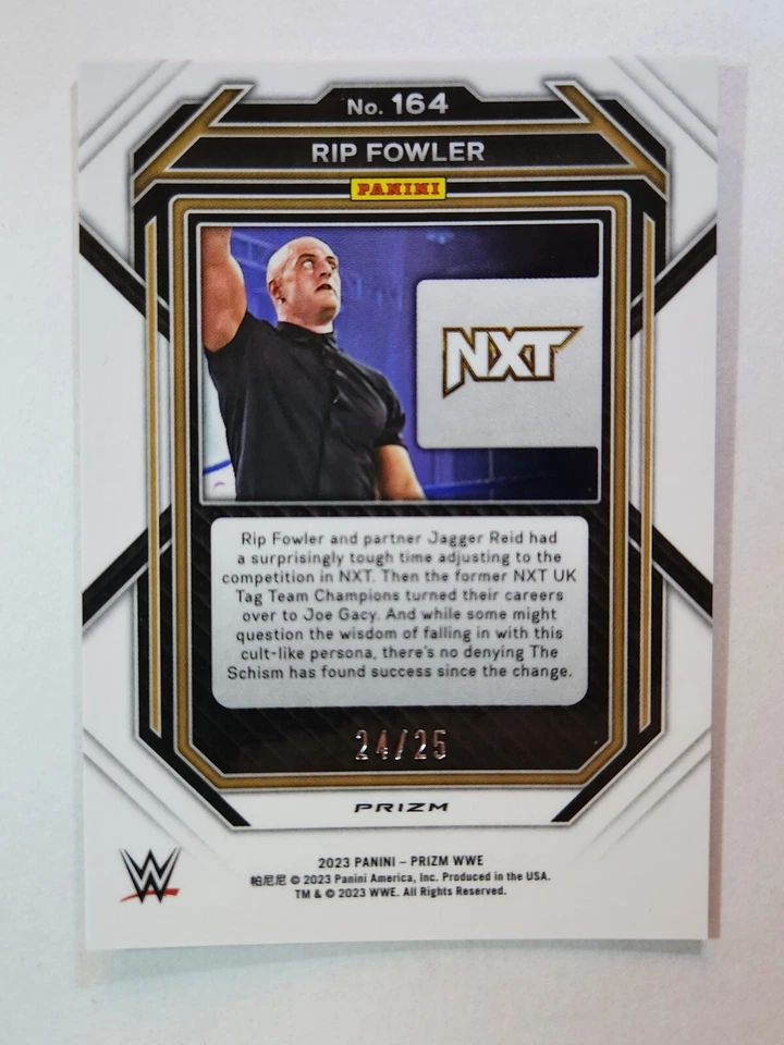 2023 Panini Prizm WWE #164 UNDERCARD DISCO RIP FOWLER BLUE /25 - Image 2 of 2