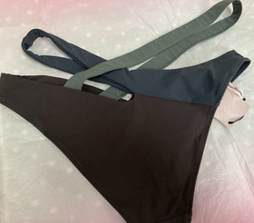 Agent Provocateur bikini bottoms L swim pants shades of grey NEW izaro briefs