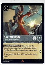 Disney Lorcana Captain Hook Captain of the Jolly Roger 173/204 RARE Non-Foil