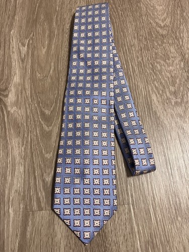 Grant Thomas Sky Blue 100% Silk Men’s Neck Tie Men’s Neck Tie 58 1/4” x 3 3/4” - Picture 4 of 4