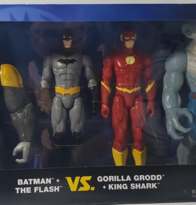 2pc 2023 DC Spin Master 12in Batman & Flash figured large brand new no box 