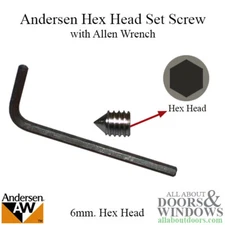 Screw Set For Andersen Hinged Doors 6mm Screws Allen Wrench For Hinged Doors