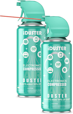 Compressed Canned Air Duster for Computer - Iduster Disposable Electronic Keyboa