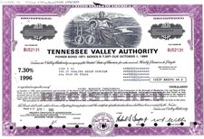 Tennessee Valley Authority, 1989, 7,30% Power Bond Ser.B due 1996 (100.000$)