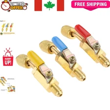 1/4 Inch Low Loss Fittings HVAC Ball Valve - Safe & Reliable Refrigerant Tool