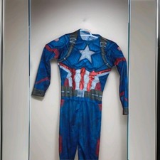 CAPTAIN AMERICA MUSCLE PADDED HALLOWEEN COSTUME BOYS SIZE MEDIUM