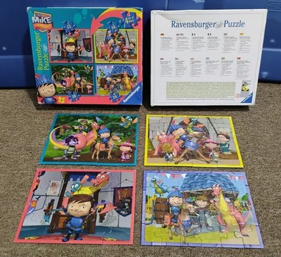 HTF Vintage Mike the Knight 4-in-1 Ravensburger Jigsaw Puzzle COMPLETE