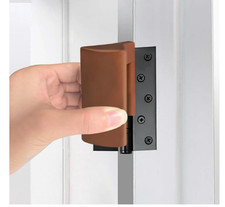 2PCS Silicone Door Pinch Guard Child Safety Anti-Slam Door Stopper Brown