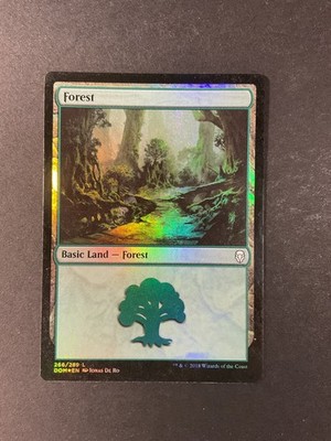 Forest - Foil - 266 - Dominaria - Magic the Gathering - MTG