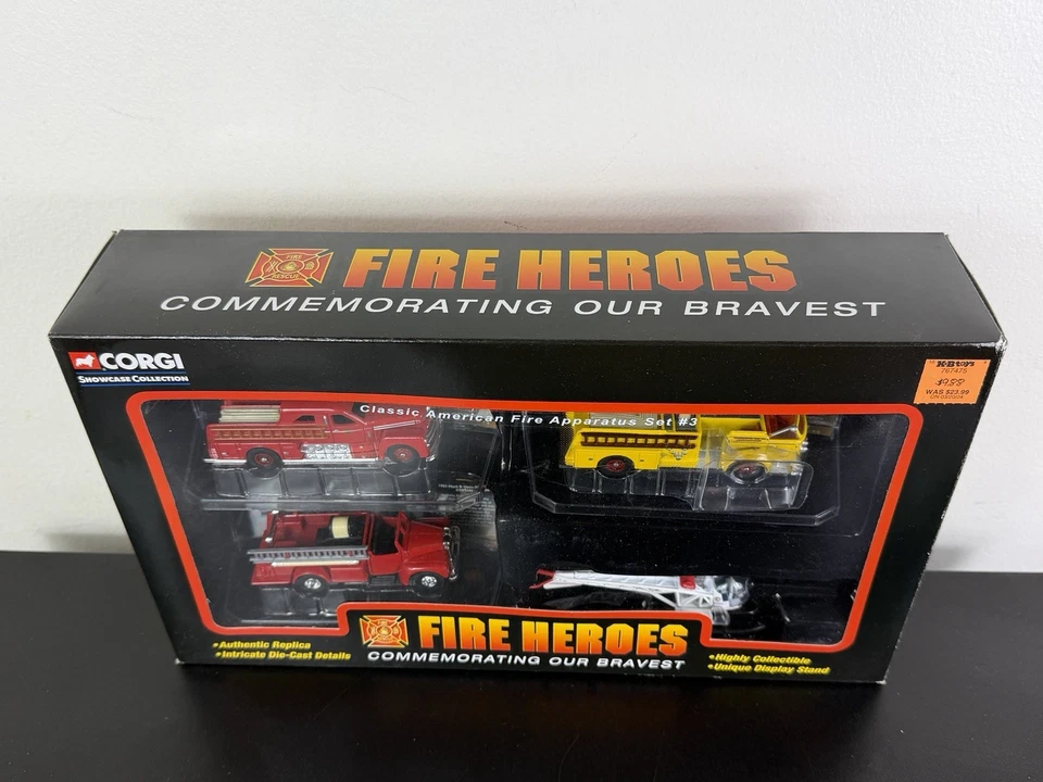 Corgi Fire Heroes Classic American Fire Apparatus Set #3  2002 New in Box - Image 2 of 4