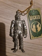 Wicked Boq Tin Man Silver Glitter Christmas Tree Decoration Ornament Brand New