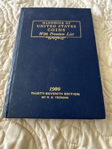 Vintage Handbook Of United States Coins Premium List 1980 Blue Hardback 