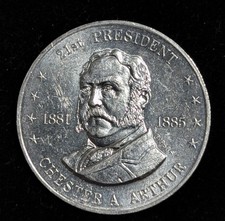 Chester A Arthur Shell's Mr. President Coin Game Token 