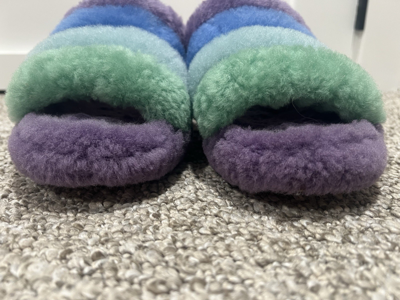 UGG Fluff Yeah Rainbow Platform Slide Slippers Wo… - image 6