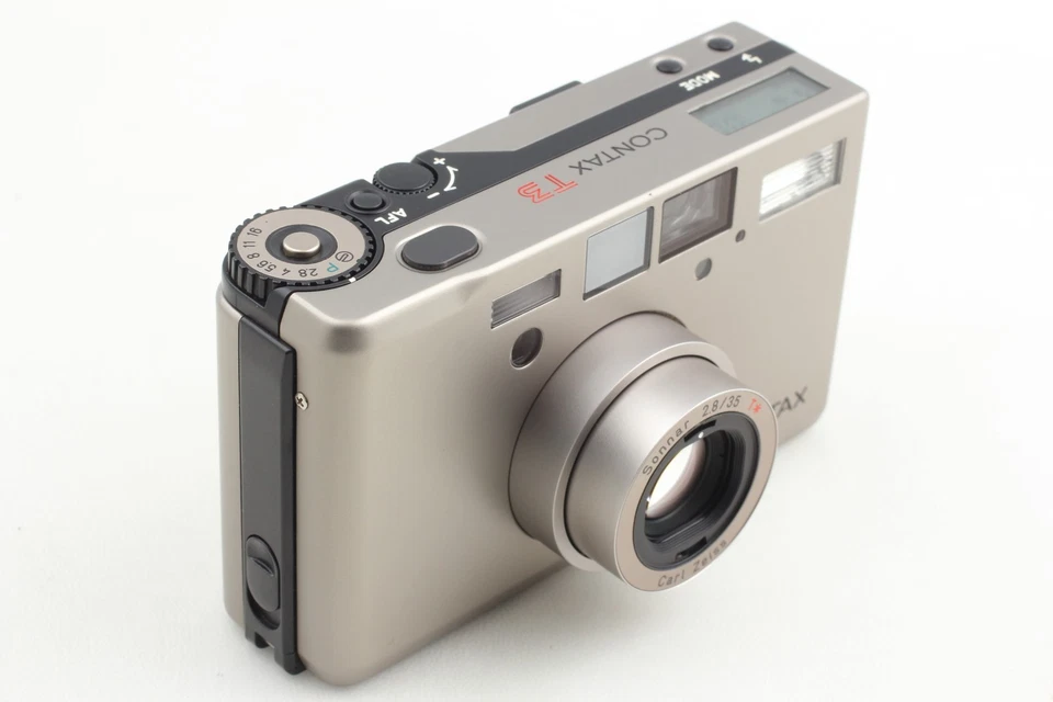 [TOP NEUWERTIG mit Etui] Contax T3 silberne analoge Kompaktkamera einzelne... - Bild 4 von 4