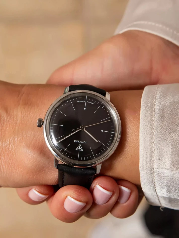 Junkers Bauhaus 38 Damenuhr 906.01.02 Lederband, 38 mm - Bild 3 von 4