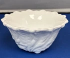 Vintage INDIANA White Milk Glass Wild Rose Pattern Bowl Candy Dish