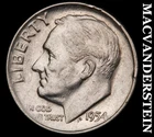 1954-D Roosevelt Dime- Silver- Scarce Better Date No Reserve #J5784