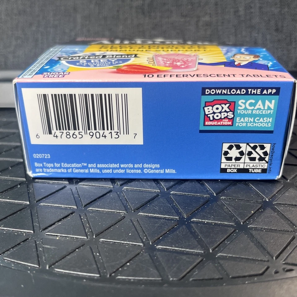 Tabletas efervescentes en el aire - Reponedor de electrolitos Fresa Limonada 10 ct Foto 3 de 4