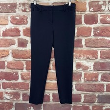 Liz Claiborne Pants Womens 6 Dark Blue Stretchy Cropped Casual Career Trousers