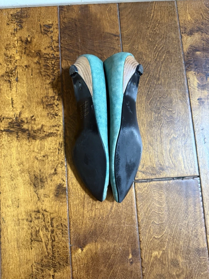 Irregular Choice Women’s Blue Floral Low Heeled Shoes Size 8 Size 39 - Image 3 of 4