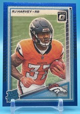 2025 Panini Donruss Optic RJ Harvey Blue Glitter Rated Rookie SSP #208