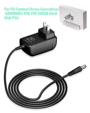 AC Adapter for FD Fantom Drives Greendrive GD4000EU 4TB 3TB 500GB Hard Disk PSU