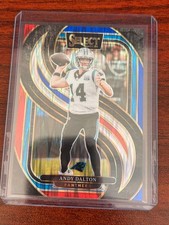 2024 Panini Select - Premier Level Andy Dalton #106 Red & Blue Shock Prizm