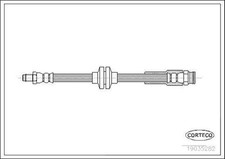 CORTECO 19035282 Bremsschlauch Hinten passend für PEUGEOT BOXER Kasten BOXER Bus