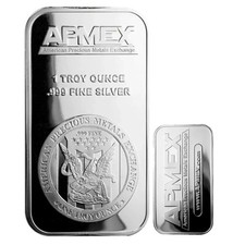 1 oz Silver Bar - APMEX Suitable For Collecting 13.99 per troy oz