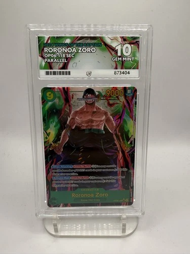 Roronoa Zoro (Alternate Art) Op06-118 Wings of the Captain Foil ACE 10