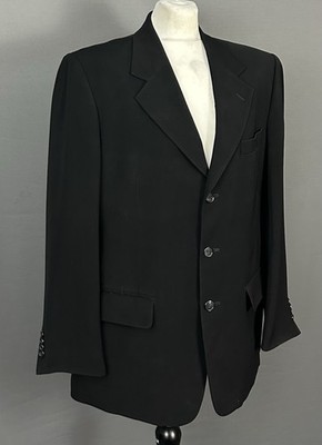 VALENTINO SCHWARZER BLAZER JACKE - Herren Größe IT 52 - UK 42'' Brustumfang
