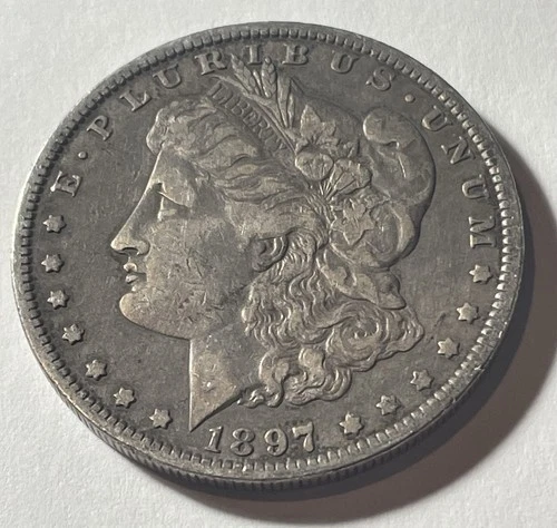 1897 O Morgan Dollar VF Very Fine 90% Silver $1 US Coin