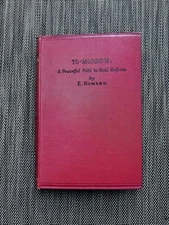 Ebenezer Howard To-Morrow 1902 1st Ed First Edition PMM 387 Illustrated London