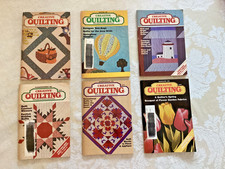VINTAGE Creative Quilting Quilts Pattern Book Magazines 1988-1999 Lot of 6