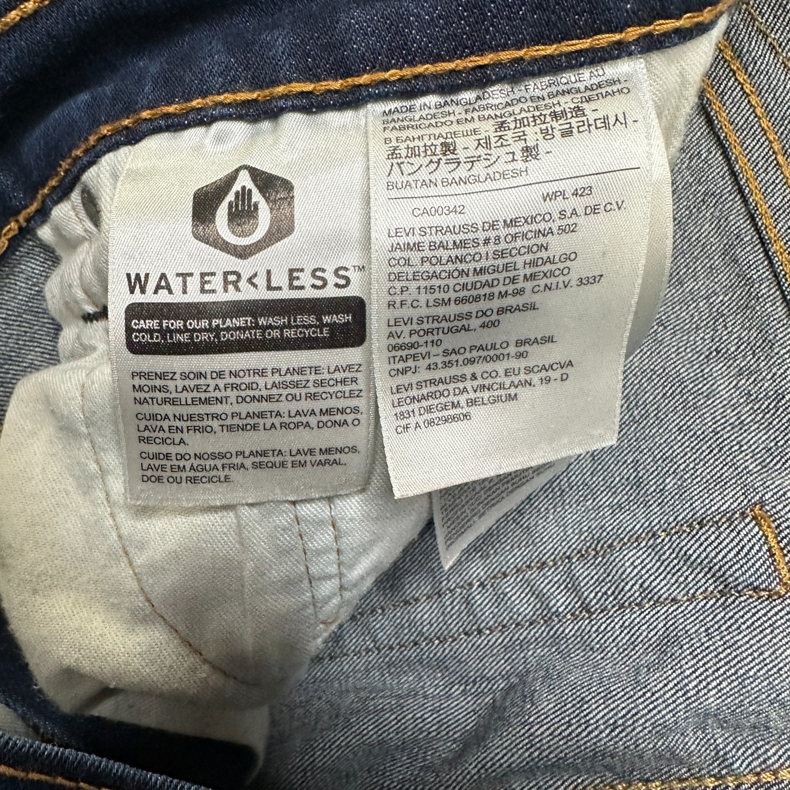 Levis 510 Jeans Mens 31x29 Dark Blue Stretch Classic Excellent image 6